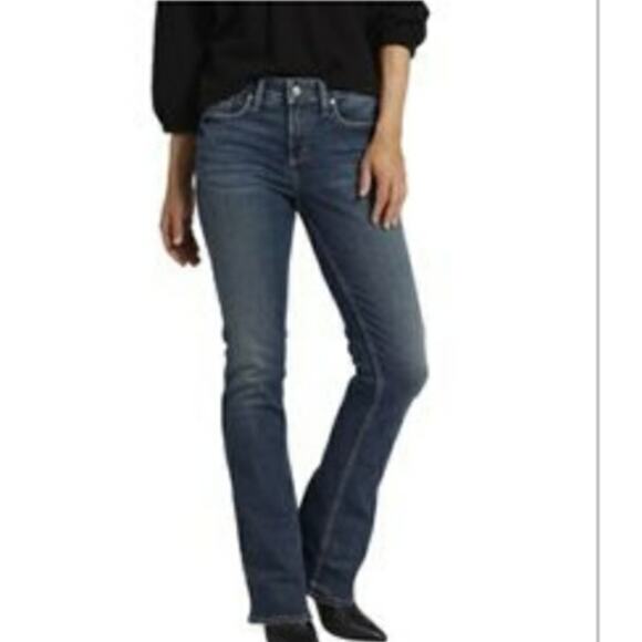 Silver flare jeans belle star bootcut dark wash  size 30/33 - Picture 1 of 9